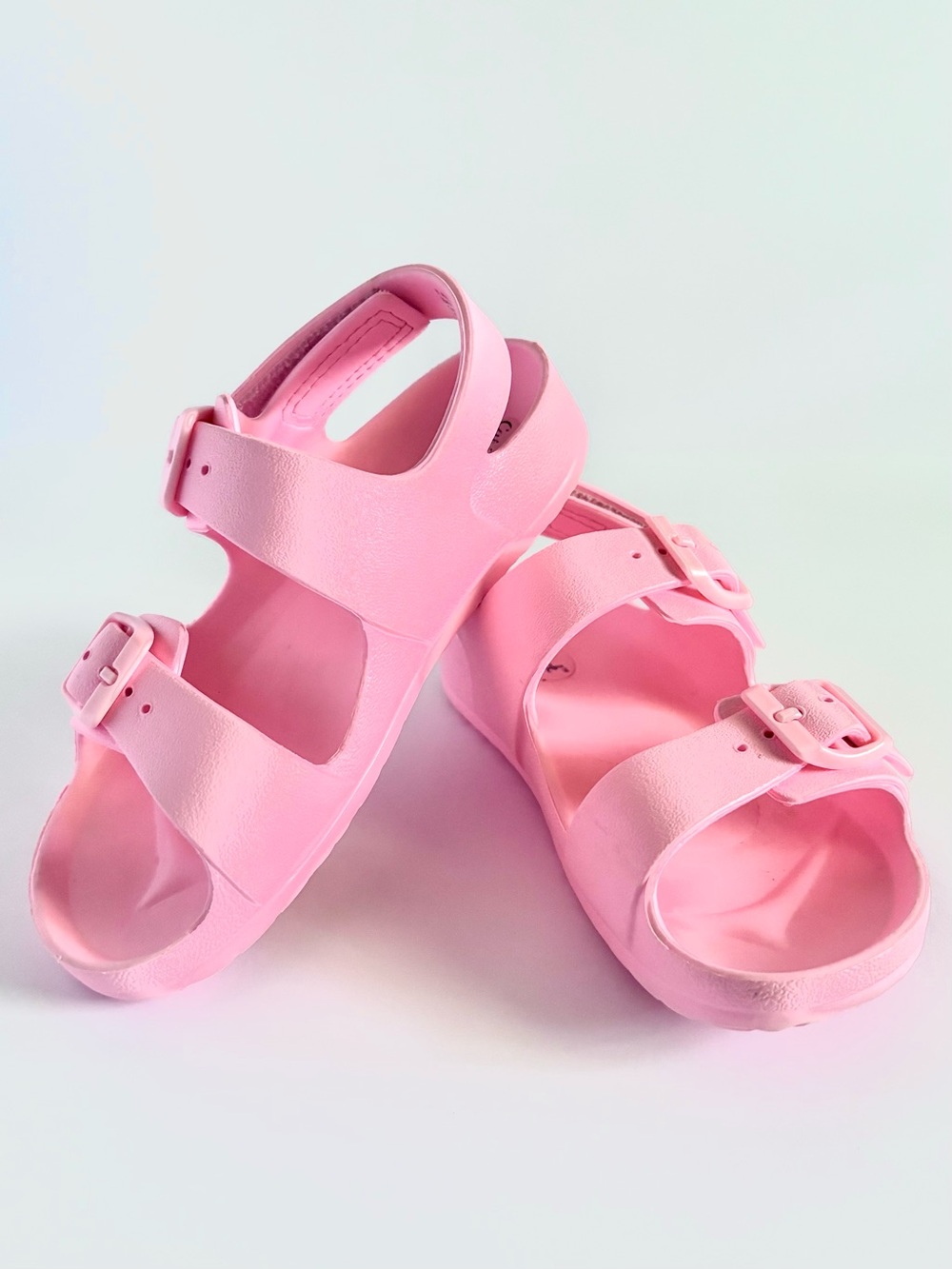 Cat & Jack Bubblegum Pink Comfort Sandals Toddler Girl 11 Excellent Condition